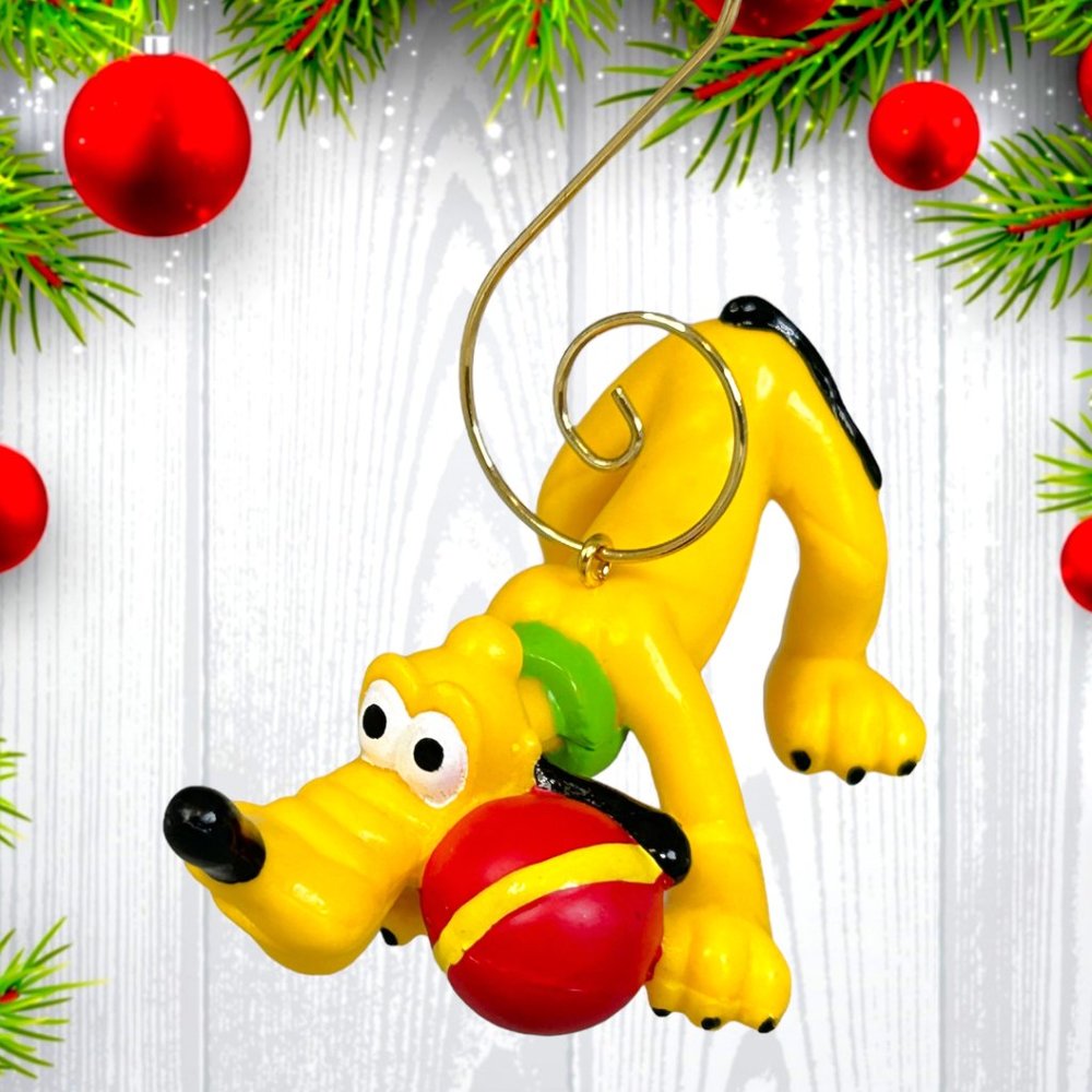 Mickey Mouse & Friends Pluto Dog 2.75" Long‎ ONE OF A KIND Christmas Ornament